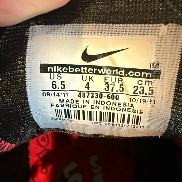 NIKE CHUKKA RED LOVE Womens Size 6.5 VALENTINES HEARTS (487330-600) Rare Retro - Picture 8 of 13